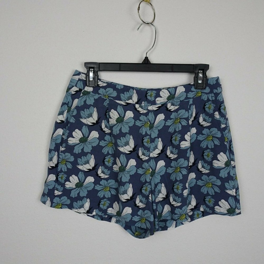 LOFT Outlet Women's Pleated Soft Shorts Flowy Floral Pockets Preppy Party Size 2 - Picture 3 of 12